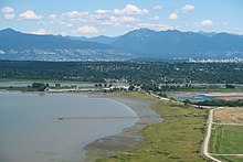 Iona Island is located almost adjacent to the Vancouver International Airport Iona Beach Regional Park 201807.jpg