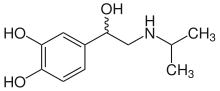 Struktur von Isoprenalin