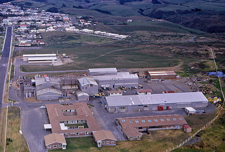 The Ivon Watkins-Dow factory in New Plymouth, New Zealand
