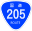 Japanese National Route Sign 0205.svg