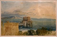 Jmw turner, castel dell'ovo, napoli, con capri en lontananza, 1819.jpg