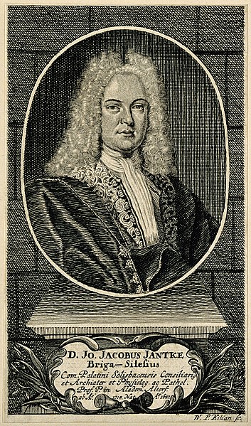 File:Johann Jacob Jantke. Line engraving by W. P. Kilian, 1728. Wellcome V0003049.jpg