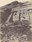 Foto máis antiga do templo pequeno, 1854 por John Beasley Greene