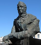 Bust of John Galt, downtown Guelph