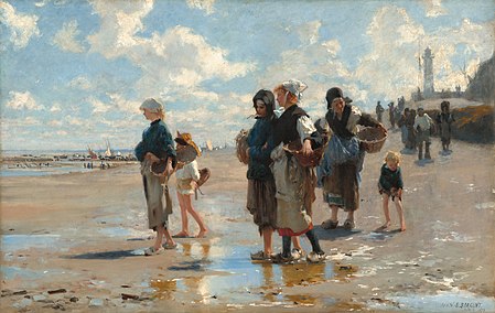 Oyster Gatherers of Cancale. John Singer Sargent, 1877. Corcoran Gallery of Art, Washington, D.C.