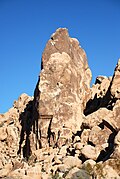 Moosedog Tower in Joshua Tree National Park is climbed in three pitches