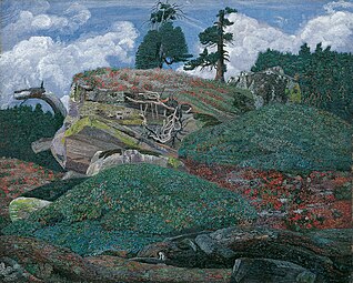 Landskab med klipper, 1905 Landschaft mit Felsen