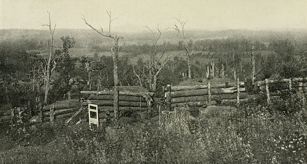 Confederate position at the Battle of Kennesaw Mountain