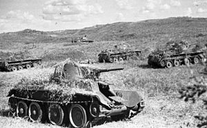 Съветско настъпление с танкове при Халхин Гол