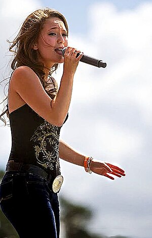 Kira Isabella performing at the Boots and Hearts Music Festival 2013