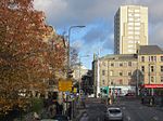 Kirkgate vanaf Leith Walk, Edinburgh, genomen met bus 22, nov 2013 (10924605464).jpg