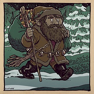 <span class="mw-page-title-main">Knecht Ruprecht</span> A companion of Saint Nicholas in Germanic folklore