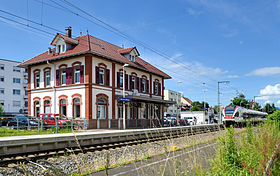 View over the Stetten train station