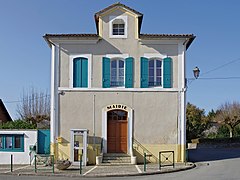 City hall of La Chapelle-Grésignac, Dordogne, France, facade