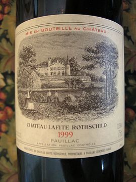 Château Lafite Rothschild (appellation pauillac).
