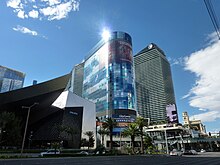 The Harmon, as seen from the Strip in 2012 Las Vegas Strip (7977546800).jpg