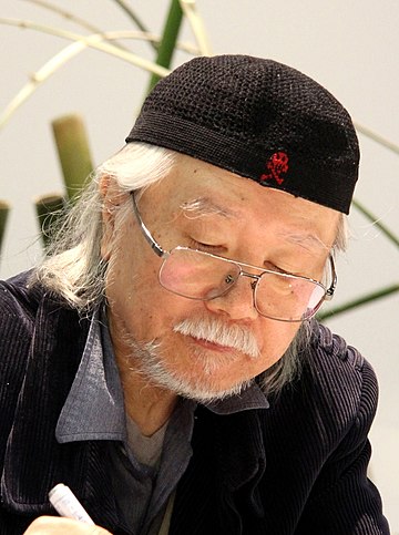 Leiji Matsumoto at a book signing event in 2014