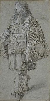 British pursuivants wore their tabards traversed, with the sleeves front and back, until the reign of James II. Lelyvanda.jpg