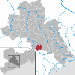 Kart over Leubsdorf