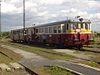 Podřipský Motoráček, a historical diesel train that sometimes go through the villages beneath Říp