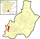 Расположение муниципалитета Лаухар-де-Андаракс на карте провинции
