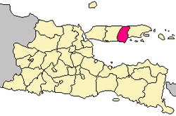 Ubicación dentro de Java Oriental