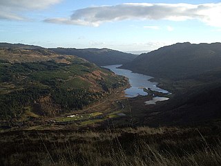 Loch Lubnaig Loch in Stirling, Scotland, UK