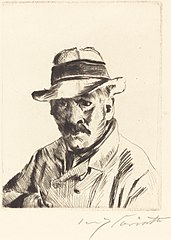 Self-Portrait in a Straw Hat (Selbstbildnis im Strohhut)