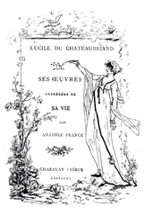 Lucile de Chateaubriand, Lucile de Chateaubriand, ses contes, ses poèmes, ses lettres, 1879    