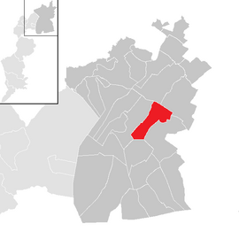 Poloha obce Mönchhof v okrese Neusiedl am See (klikacia mapa)