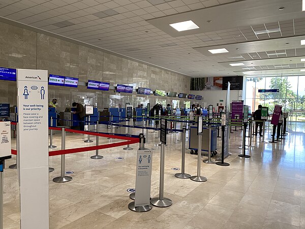 Check-in area