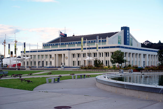 The MOHAI building (Naval Reserve Armory) at Lake Union Park, pictured in 2015