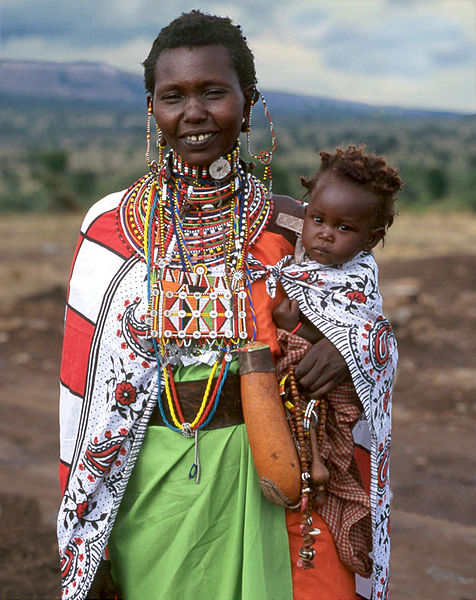 File:Maasai Woman Meeyu Sale Wearing her Finest.jpg