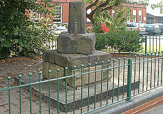 Mabs Cross Stone cross in Wigan, England