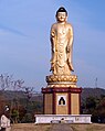 Great Amitabha Buddha on the highest point at Manbulsa. Manbulsa (Ten Thousand Buddhas Temple), in the Manbul Mountains, is a Buddhist Temple that has considerably more than Ten Thousand Buddhas represented throughout this new sprawling temple complex.
