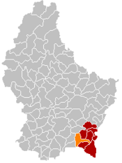 Localização de Dalheim em Luxemburgo