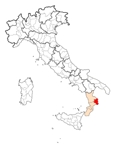 Poziția provinciei în Italia