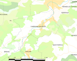 Campagne-sur-Aude - Localizazion