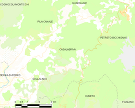 Mapa obce Casalabriva