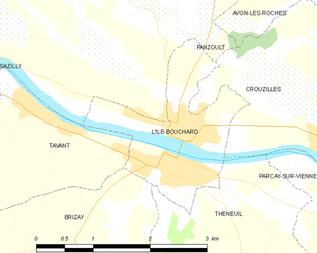 Poziția localității L'Île-Bouchard