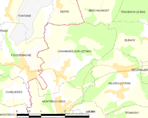 Poziția localității Chavannes-sur-l'Étang