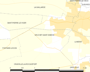 Poziția localității Gruchet-Saint-Siméon