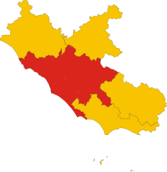 Metropolitní město Řím - mapa