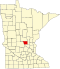 Mapa de Minnesota destacando o condado de Benton.svg