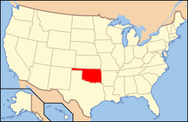 Kaarte van State of Oklahoma