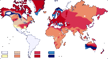 Blutgruppen weltkarte