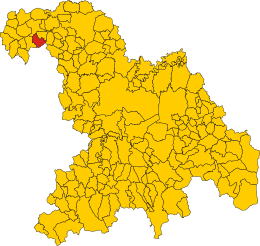 Ponzano Monferrato - Mapa