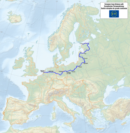 The European long-distance footpath E11
