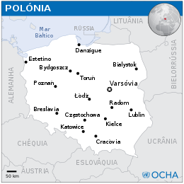 Mapa da Polónia