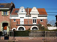 Maisons jumelles, avenue de Verdun, à Marcq-en-Barœul